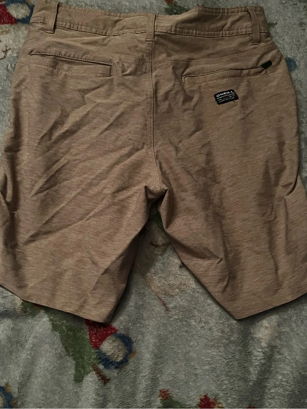 O'Neill Men’s Tan Flat Front Shorts